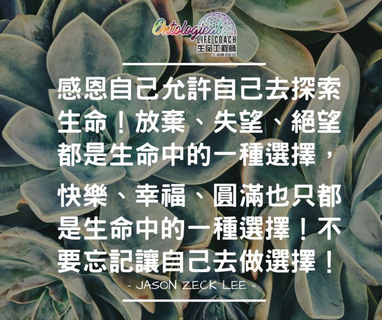 讓自己去選擇